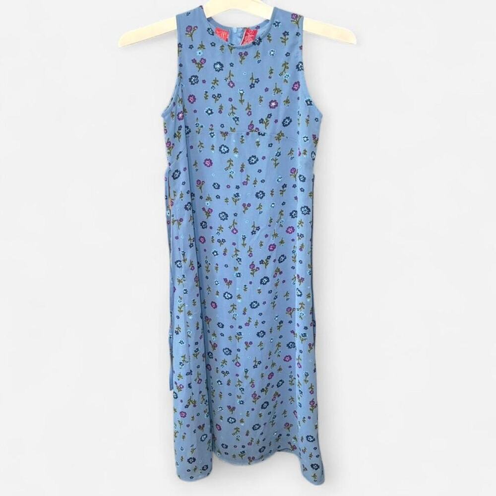 CHERRY STIX Girls Sundress 7/8 Floral Sleeveless Blue Multicolor
